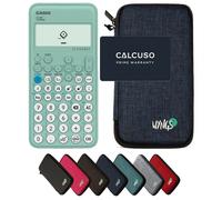 Casio fx-92 Collège avec Housse de Protection WYNGS incluse Bleu - Calculatrice Scientifique - Pack de Base