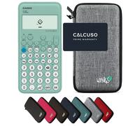 Casio fx-92 Collège avec Housse de Protection WYNGS incluse Gris Clair - Calculatrice Scientifique - Pack de Base