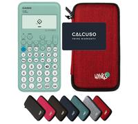 Casio fx-92 Collège avec Housse de Protection WYNGS incluse Rouge - Calculatrice Scientifique - Pack de Base