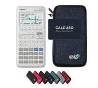 Casio fx-9860GIII avec Housse de Protection WYNGS incluse Bleu - Calculatrice Graphique - Pack de Base