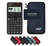 Casio fx-991CW ClassWiz avec Housse de Protection WYNGS incluse Bleu - Calculatrice Scientifique - Pack de Base