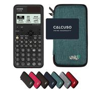 Casio fx-991CW ClassWiz avec Housse de Protection WYNGS incluse Turquoise - Calculatrice Scientifique - Pack de Base