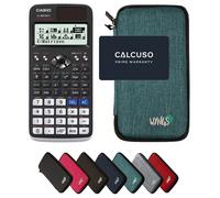 Casio fx-991DE X Classwiz avec Housse de Protection WYNGS incluse Turquoise - Calculatrice Scientifique - Pack de Base