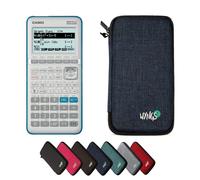 Casio Graph 35+E II avec Housse de Protection WYNGS incluse Bleu - Calculatrice Graphique - Pack de Base
