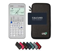 Casio Graph Light avec Housse de Protection WYNGS incluse Gris Foncé - Calculatrice Graphique - Pack de Base