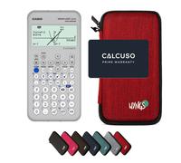 Casio Graph Light avec Housse de Protection WYNGS incluse Rouge - Calculatrice Graphique - Pack de Base