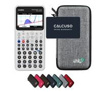Casio Graph Math+ avec Housse de Protection WYNGS incluse Gris Clair - Calculatrice Graphique - Pack de Base