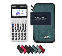 Casio Graph Math+ avec Housse de Protection WYNGS incluse Turquoise - Calculatrice Graphique - Pack de Base
