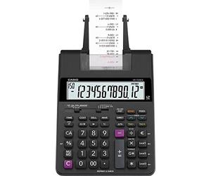 CASIO HR-150RCE druckender Rechner, 2-Farb-Druck, 12-stelliges LC-Display | 12-stelliges LC-Display, Serieller 2-Farbdruck, Steuerberechnung, Währungsumrechnung, Profi-Prozentrechnung, Cost-Sell-Margin