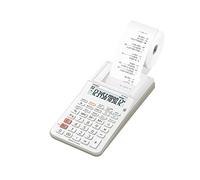 CASIO HR-8RCE-WE druckender Rechner, Weiß, 12-stelliges LC-Display | 12-stelliges LC-Display, Serieller Druck, Steuerberechnung, Währungsumrechnung, Profi-Prozentrechnung, Cost-Sell-Margin