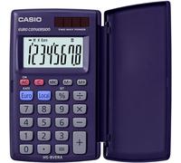 Casio Calculatrice de poche HS-8 VERA solaire 8 chiffres bleu foncé