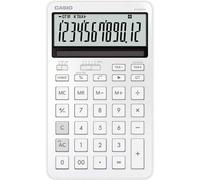 Casio Calculatrice de bureau JW-200DQ – 12 chiffres, grand écran inclinable, blanche