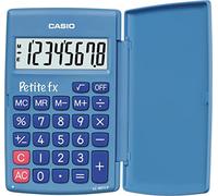 CASIO LC-401LV-BU Schulrechner, kompakt, 8-stelliges Display, Blau