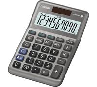 Casio Calculatrice de bureau MS-100F 10 chiffres pile et solaire Argent