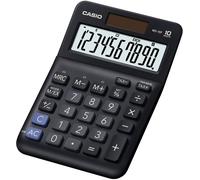 Casio MS-10F Calculatrice de bureau noir Ecran: 10 à pile(s), solaire (L x l x H) 149 x 101 x 148.5 mm