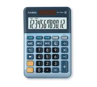 Casio Calculatrice de bureau MS-120EM 12 chiffres batterie solaire bleu