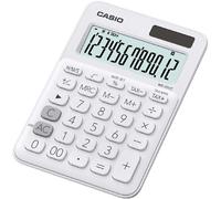 Casio MS-20UC - Calculatrice de bureau - 12 chiffres - panneau solaire, pile - blanc