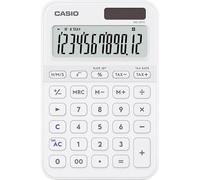 Casio Calculatrice de bureau MS-20YC 12 chiffres Solaire/piles Blanc 101 x 18 x 154,5 mm