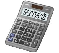 Casio Calculatrice de bureau MS-80F 8 chiffres batterie solaire Argent