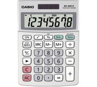 Casio MS-88ECO Calculatrice de bureau argent Ecran: 8 solaire, à pile(s) (L x l x H) 145 x 103 x 31 mm