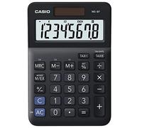 Casio MS-8F Calculatrice de bureau noir Ecran: 8 à pile(s), solaire (L x l x H) 149 x 101 x 148.5 mm