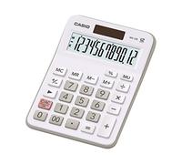 Casio MX-12B-WE - Calculatrice de bureau 12 chiffres - Solaire et piles (14,7 x 10,7 x 2,9 cm) (Blanc)