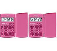 Casio Petite FX Calculatrice Scolaire 8 Chiffres Rose LC-401LV-PK (Lot de 2)