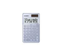 Casio SL-1000SC - Calculatrice de poche - 10 chiffres - panneau solaire, pile - bleu