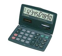 CASIO SL-210TE Mini-Taschenrechner, großes Display, 10-stellig, Steuer | 10-stelliges großes Display, Solar-Batteriebetrieb, Prozentrechnung, kompaktes Gehäuse, Steuerberechnung, Klappdisplay