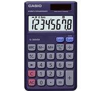 Casio Calculatrice de poche SL-300 VERA solaire/à pile 8 chiffres Violet