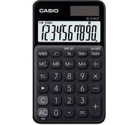 Casio SL-310UC-BK Calculatrice de poche noir Ecran: 10 solaire, à pile(s) (l x H x P) 70 x 8 x 118 mm