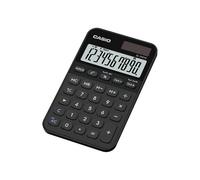 Casio Calculatrice de poche SL-310YC – calcul de l'heure, 10 chiffres, grand écran – noir