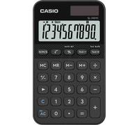 Casio Calculatrice de poche SL-310YC – calcul de l'heure, 10 chiffres, grand écran – noir