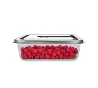 CASO VacuBoxx Inox XL 4.5 Récipient alimentaire sous vide, volume de 4500 ml, pour aliments sensibles à la pression et liquides, sans BPA, passe au four, passe au lave-vaisselle, au congélateur
