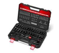 CASOMAN Lot de 31 clés dynamométriques Dr. 3/8", 5-60 Nm, 72 dents pour vélo et moto, avec barre d'extension et adaptateurs