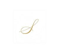 Caspari Recevez avec Les Serviettes Cocktail White Pearl Paper Linen, Paquet de 30, Initiale S, Or, Tissu, Blanc Perle, 12,5x12,5x0,02 cm