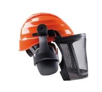 Casque 2704 FND Forestier En Plastique Protection Oreilles Et Visière En Nylon
