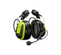 Casque 3M PELTOR WS ALERT X, 30 dB, technologie Bluetooth monopoint, fixation au casque, compatible avec les applications mobiles, jaune vif, MRX21P3E4WS6 x1 morceau