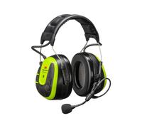 Casque 3M PELTOR WS ALERT X, 30 dB, technologie Bluetooth monopoint, serre-tête, compatible avec les applications mobiles, jaune vif, MRX21A4WS6 x1 morceau