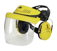 Casque anti-bruit - Visière polycarbonate transparente 27 dB
