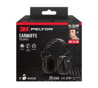 Casque antibruit 3M avec serre-tête pliable 90563E, valeur SNR 30 dB, noir x6 morceau