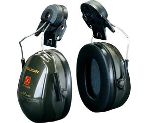 Casque antibruit 3M Peltor Optime II, fixation au casque diélectrique, vert, avec adaptateur de casque P3E (pour tous les casques 3M, sauf G2000), SNR = 30 dB, H520P3E1 x20 morceau