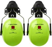 Casque antibruit 3M Peltor Optime II, fixation au casque, Hi-Viz, avec adaptateur de casque P3E (pour tous les casques 3M, sauf G2000) SNR = 30 dB, H520P3EV x10 morceau