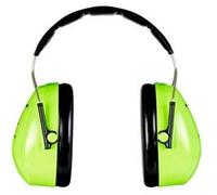 Peltor Casque antibruit Optime II H520AV - Serre-tête Hi‑Viz, SNR 31 dB - 1 pièce
