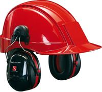 Casque antibruit 3M PELTOR Optime III, fixation sur casque, noir, avec adaptateur de casque P3E (pour tous les casques 3M, sauf G2000), SNR = 34 dB, H540P3E x1 morceau