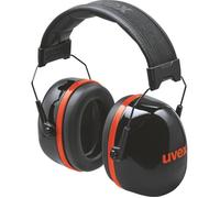 Casque antibruit - UVEX - K30 - SNR 36 dB - Taille L/M - Noir/Rouge - Bandeau pliable