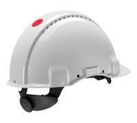 Casque de sécurité 3M, Bandeau en plastique, Blanc, Ventilé, G3000NUV-VI