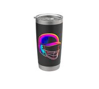 Casque de baseball rétro style années 80 Gobelet isotherme en acier inoxydable double paroi