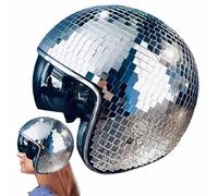Casque De Boule Disco - Chapeau De Boule Disco | Casque Disco Ball | Chapeau Disco Paillette | Casques Disco Verre Miroir Pailleté | Casque De Chapeau De Boule Disco En Verre Miroir Pailleté