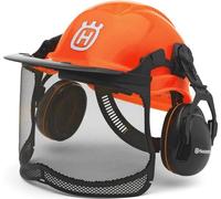 Casque de bûcheron complet Husqvarna Functional forestier fluorescent – ORIGINAL